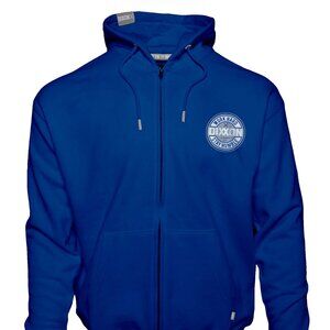 Dixxon Flannel Company: Gray Corpo Zip Up Hoodie, Blue, Men's LARGE, inc Bag/Tag